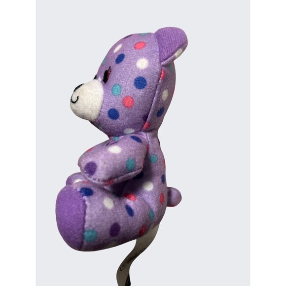 Build a Bear McDonalds Happy Meal Purple Polka Dot Bear #4 2015 - Picture 4 of 10